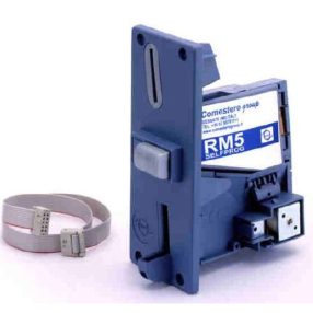   Érmefogadó, elektronikus, Comestero RM5 komplett előlappal, csatlakozó kábellel.