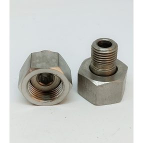 Nagynyomású közcsavar, hollander, inox, 1/4"m-M18f