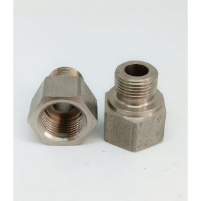 Nagynyomású közcsavar, inox, 3/8"m-M18f